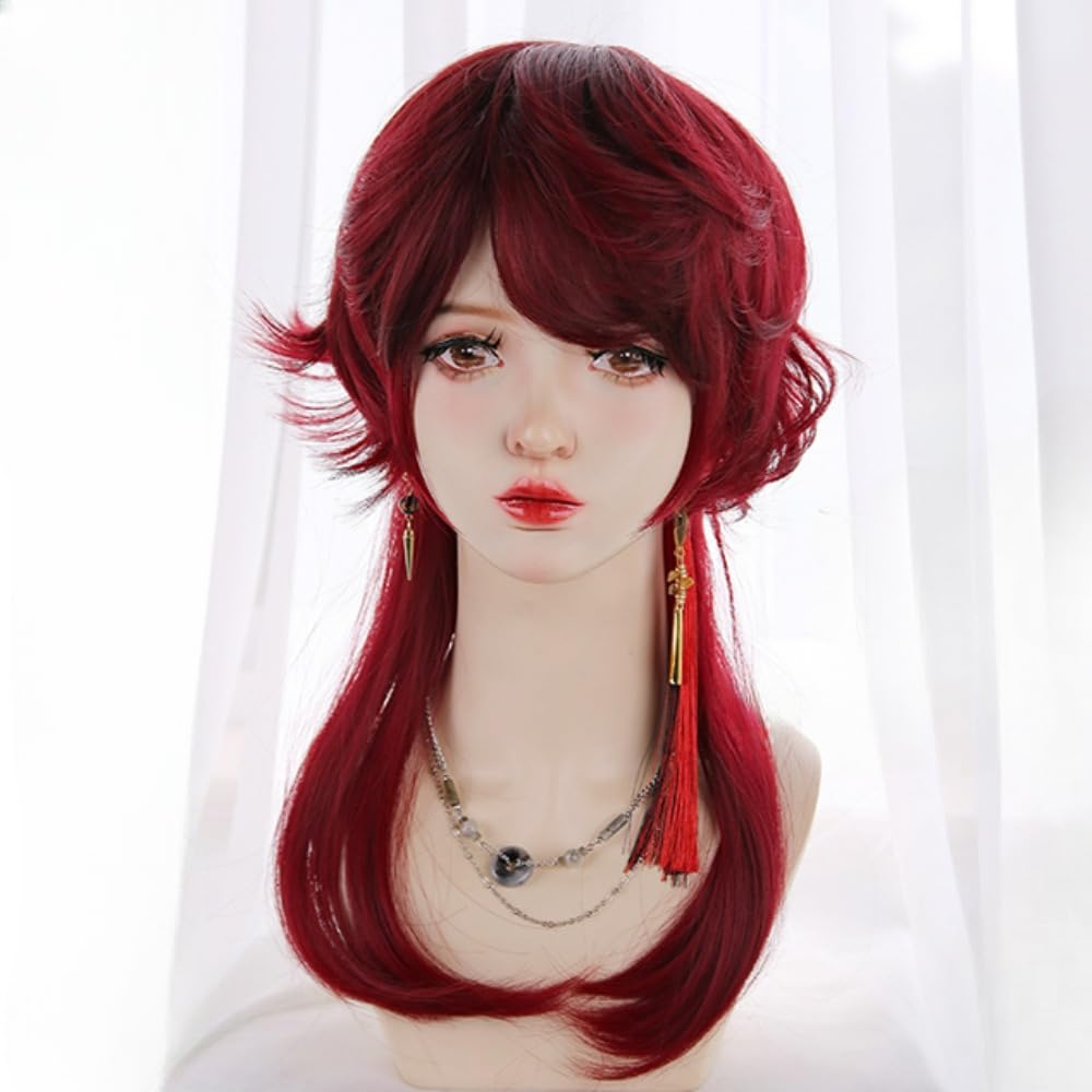rei　精霊　ウイッグ Amazon.co.jp: SCORRO ロングドラッグウィッグ レッド レイヤードヘア